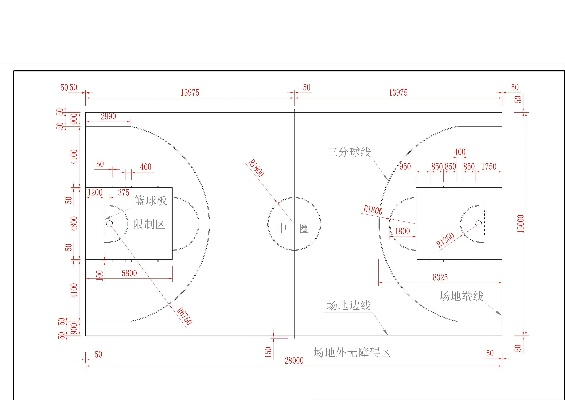 篮球场标准尺寸图画法详解（从零开始，快速掌握绘制方法）